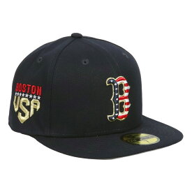 NewEra ニューエラ キャップ 59FIFTY MLB 独立記念日 メンズ 4th of July ベースボールキャップ 帽子 星条旗 ロゴ USA ブランド 野球帽 レッドソックス メッツ