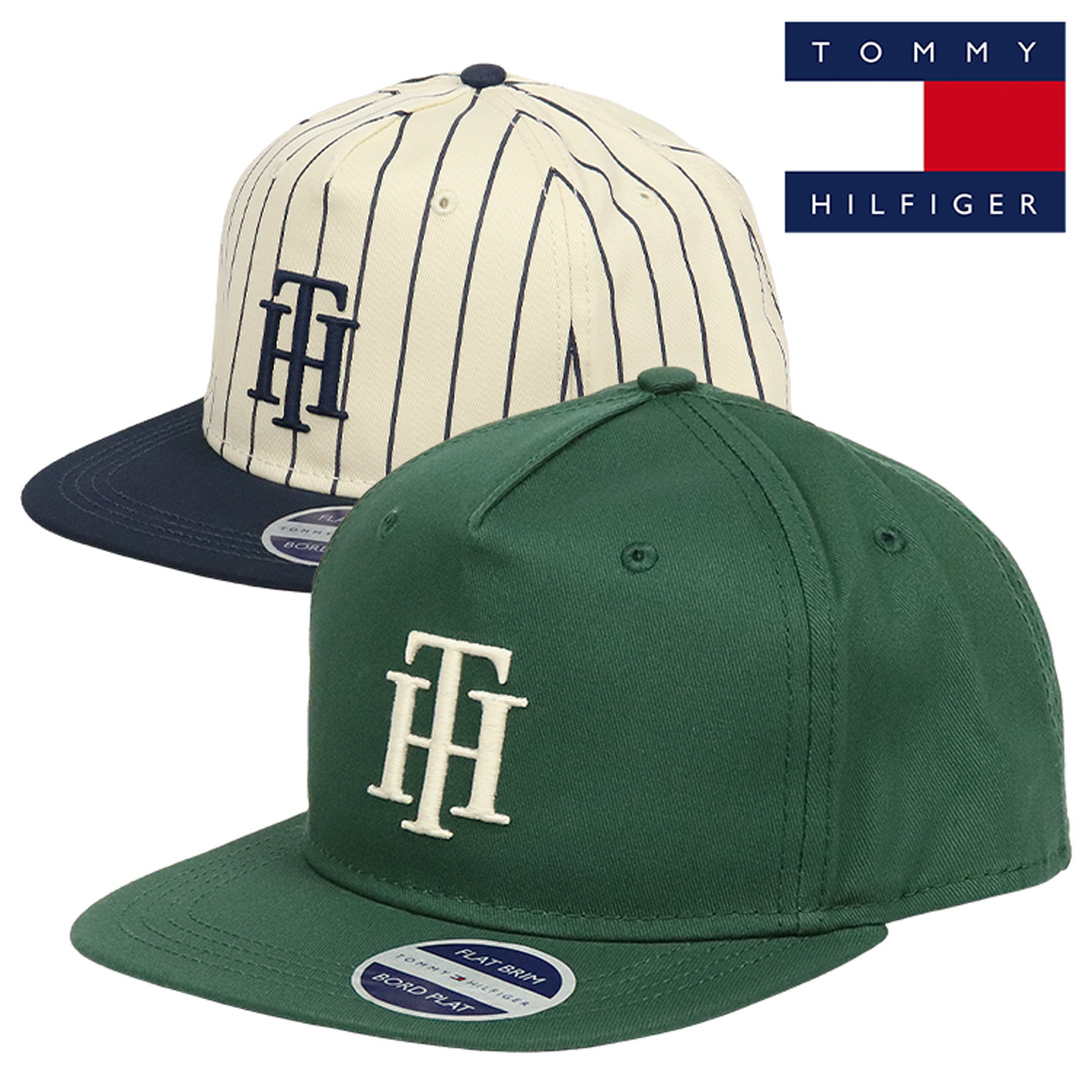 トミーヒルフィガー ベースボールキャップ メンズ レディース TOMMY HILFIGER ロゴ キャップ 帽子 ブランド スナップバック 5パネル  フラットバイザー 男女兼用 | FLAQ（フラク）