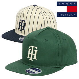 トミーヒルフィガー ベースボールキャップ メンズ レディース TOMMY HILFIGER ロゴ キャップ 帽子 ブランド スナップバック 5パネル フラットバイザー 男女兼用