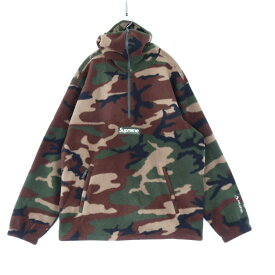 【中古】SUPREME シュプリーム M メンズ パーカー Polatec Facemask Halr Zip Pullover Camo ポーラテック フェイスマスク ハーフジッププルオーバー カモフラ柄 新品 古着