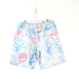 【中古】SUPREME シュプリーム M メンズ パンツ ショートパンツ Small Box Sweatshort Watercolor Floral 花柄スウェットショートパンツ 裏起毛あり 新品 古着