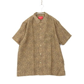 【中古】SUPREME シュプリーム S メンズ シャツ カジュアルシャツ Leopard Silk S/S Shirt レオパードシルク半袖シャツ 新品 古着