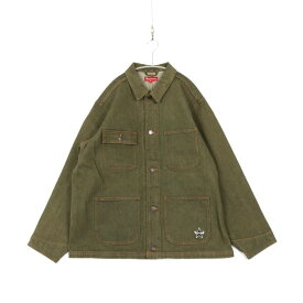 【中古】SUPREME シュプリーム M メンズ ブルゾン カバーオール Denim Chore Coat Olive デニム チョア コート 新品 古着