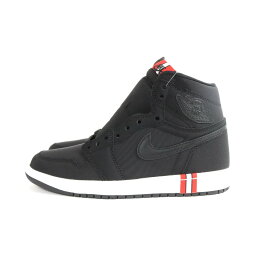 【中古】NIKE ナイキ 27cm メンズ シューズ スニーカー AIR JORDAN 1 RETRO HI OG BCFC ナイキ エアジョーダン1 レトロ ハイ オリジナル パリサンジェルマン ブラック/チャレンジレッド AR3254-001 箱、替え紐(赤色)付き 新品 古着