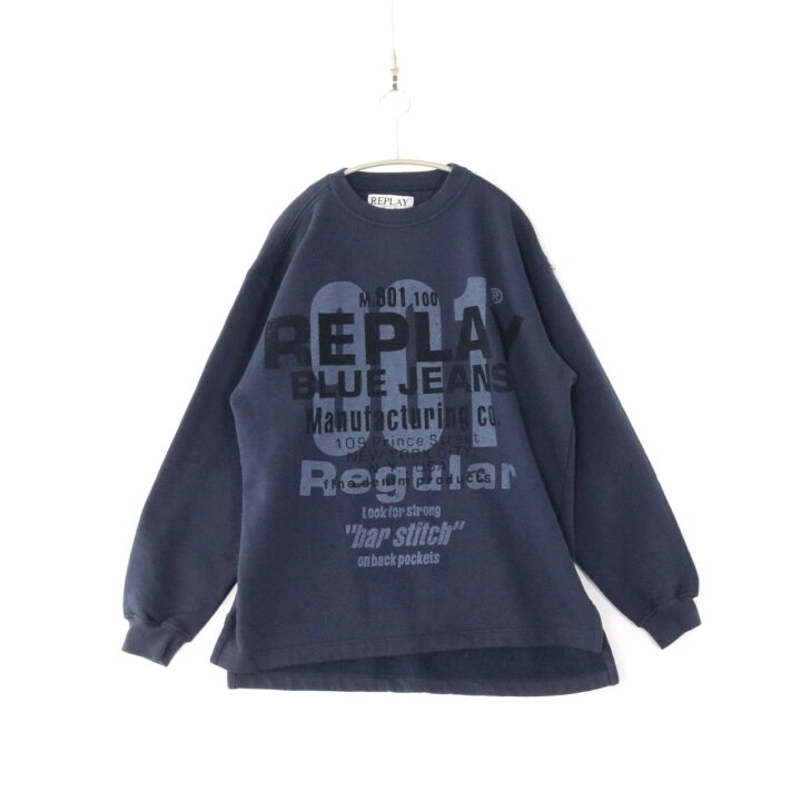 楽天市場】【中古】REPLAY リプレイ S メンズ スウェット オーバー 