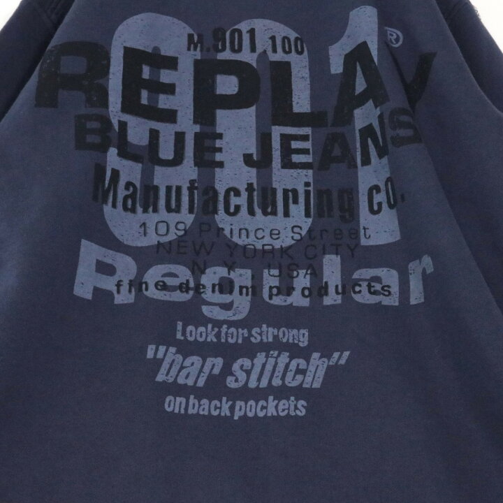 楽天市場】【中古】REPLAY リプレイ S メンズ スウェット オーバー 
