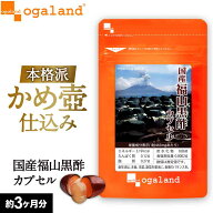 国産福山黒酢カプセル（約3ヶ月分）熟成黒酢 サプリメント 黒酢 アミノ酸 お酢 サプリ 健康 美容 元気 福…