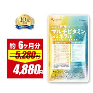 【期間限定SALE!!】マルチビタミン ＆ ミネラル（約6ヶ月分） ミネラル サプリ 送料無料 ビタミンC マル…