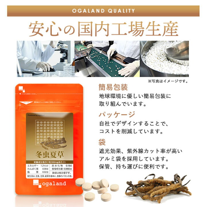 楽天市場】冬虫夏草（約6ヶ月分）送料無料 サプリメント サプリ 冬虫 