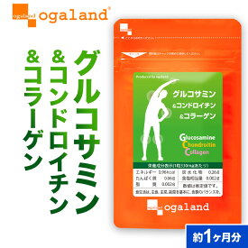 グルコサミン コンドロイチン コラーゲン お試し 約1ヶ月分3つの成分が1粒の中に サプリ サプリメント 魚 フィッシュ コラーゲン2型コラーゲン コンドロイチン ヒアルロン酸 デキストリン 健康食品 健康 オーガランド