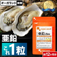 亜鉛（約12ヶ月分）【栄養機能食品】送料無料 おすすめ サプリメント 男性 女性 牡蠣 1粒 元気 安心 サプ…
