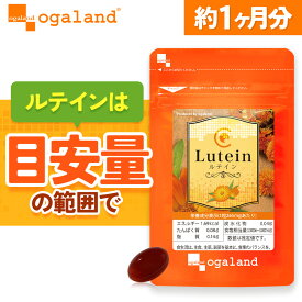 ＼楽天1位／ルテイン （約1ヶ月分） サプリ サプリメント ゼアキサンチン ブルーベリー カシス ビタミンA メグスリノキ 亜鉛酵母 デジタルケア ブルーライト マリーゴールド抽出物 デキストリン アスタキサンチン 1000円以上で 送料無料 オーガランド