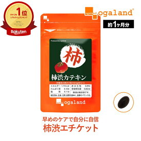 柿渋カテキン お試し（約1ヶ月分）送料無料 サプリメント サプリ ニオイ 香り エチケット ポリフェノール 制汗剤や香水、石鹸だけじゃなく身体の中からもエチケット 健康 ヘルス オーガランド ポイント消化 送料無 ポイント消費 送料無料