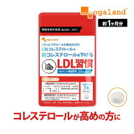 LDL 習慣（約1ヶ月分）LDLコレステロール 下げる サポート サプリ LDL 悪玉コレステロール 高め 機能性表…