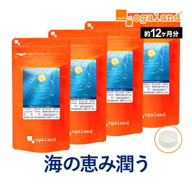 低分子マリンコラーゲン&コンドロイチン（約12ヶ月分） コラーゲンペプチド 送料無料 サプリメント 美容 サプリ ドリンクや粉末コラーゲンより手軽 吸収されやすい 魚 コラーゲン オーガランド 乾燥 潤い 【1年分】 _JB_JH