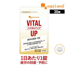 【 指定医薬部外品 】バイタルアップ（30錠）送料無料 疲労回復 疲れ 首 肩 腰 疲れやすい 身体が重い 身体がだるい 栄養 だるさ 目の疲れ 食欲 不振 BCAA チアミン バリン ロイシン イソロイシン BCAAサプリ 男性 女性