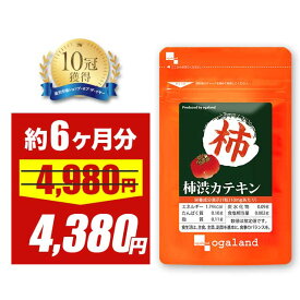 【3/4 20時スタート！期間限定12％OFF】柿渋カテキン（約6ヶ月分）送料無料 サプリメント サプリ ニオイ 香り エチケット ポリフェノール 柿渋石鹸 健康 ヘルス 石鹸 せっけん 大容量 【半年分】 ポイント消化 送料無 ポイント消費 送料無料