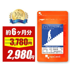 【3/10 0:00〜限定セールで21％OFF】N-アセチルグルコサミン （約6ヶ月分） 送料無料 健康 元気 若 天然型グルコサミン サプリメント サプリ ヒアルロン酸 健康食品 低価格 グルコサミン コンドロイチン との併用がおすすめ ポイント消化 送料無 ポイント消費 送料無料