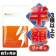 【クーポンで半額】 イヌリン配合 コレウス フォルスコリ ダイエットサプリ （約1ヶ月分） 送料無料 ダイ…