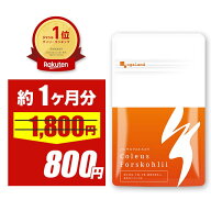 【55%OFFセール中】イヌリン配合 コレウス フォルスコリ ダイエットサプリ （約1ヶ月分） 送料無料 ダイ…