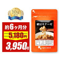 【23％OFFセール中】納豆キナーゼ（約6ヶ月分）送料無料 サプリメント サプリ 納豆菌 ナットウキナーゼ …