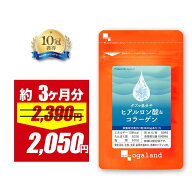 【期間限定14%OFF!!】W低分子ヒアルロン酸&コラーゲン（約3ヶ月分） ヒアルロン酸 コラーゲン サプリ コ…