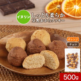 【LINE登録で5％OFFクーポン】おからクッキー イヌリン 入り ソフト 豆乳おからクッキー 2種ミックス 500g ダイエット お菓子 おからクッキー しっとり 満足 満腹感 ダイエット食品 置き換え ダイエットクッキー スイーツ クッキー 送料無料 nkdy