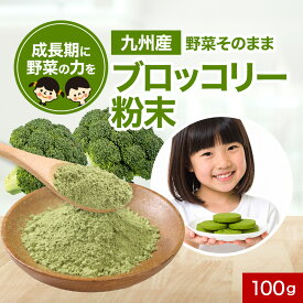 子供 野菜 九州産 ブロッコリー 粉末 パウダー 100g 野菜そのまま粉末 野菜パウダー お野菜 野菜粉末 おやさい ビタミン ミネラル 食物繊維 国産 鉄分 カルシウム カリウム 下処理不要 加熱不要 保存食 美容 ダイエット レビュー特典