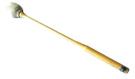 （株）小笠原謹製　響全籐倍 7号　本革（スウェード・手縫い）　木魚バイ　木魚バチ