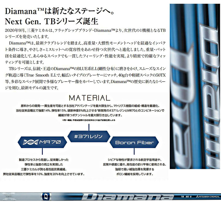 楽天市場】FW用 三菱ケミカル ディアマナ TB テーラーメイド用  