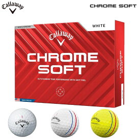 キャロウェイ クロムソフト ゴルフボール 1ダース 12球入り 2024年モデル Callaway CHROME SOFT