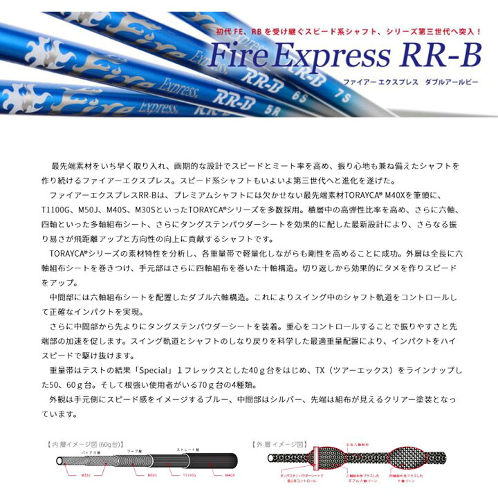 楽天市場】ファイアーエクスプレス RR-B タイトリスト用 スリーブ付  