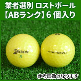 《ABランク》ダンロップ スリクソン トライスター 2014 プレミアムパッションイエロー 6個入り 業者選別 ロストボール DUNLOP SRIXON TRI-STAR