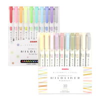【エントリーでポイント10倍 割引クーポン発行中】 ゼブラ マイルドライナー 10色セット （おだやか色の…