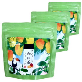 マンゴーの和紅茶ティーバッグ 2g×5p入 3袋セット マグカップ用フレーバーティー はなこシリーズ 荻野商店