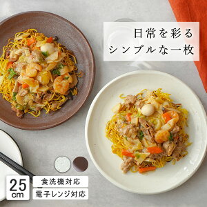 【30%OFF】【YAMATSU STANDARD】25cm 大皿 メイン皿 ディナー皿 ワンプレート 丸皿 プレート 皿 白 黒 ホワイト ブラック おしゃれ 収納 カフェ食器 シンプル 美濃焼 磁器 ポーセラーツ BPAフリー ギフ