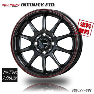 BEST INFINITY F10 �}�b�g�u���b�N/�����|���b�V�� 15�C���` 4H100 4.5J+45 4�{ 67 �Ɣ�4�{�w���ő�������