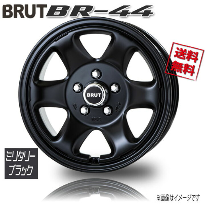 楽天市場】BRUT BR-44 ミリタリーブラック 16インチ 5H114.3 6.5J+30 1 