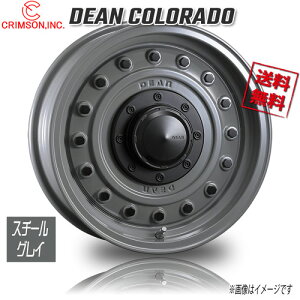 CRIMSON DEAN コロラド スチールグレイ 16インチ 5H114.3 5H108 7J+37 4本 75.1 業販4本購入で送料無料