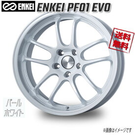 ENKEI エンケイ PF01 EVO パールホワイト 17インチ 5H114.3 9.5J+12 1本 75 業販4本購入で送料無料