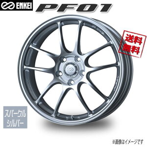 ENKEI PF01 �X�p�[�N���V���o�[ 17�C���` 5H114.3 6.5J+48 1�{ 75 �Ɣ�4�{�w���ő�������