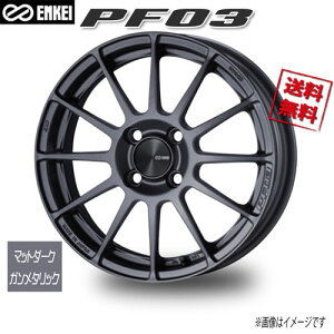 ENKEI PF03 �}�b�g�_�[�N�K�����^���b�N 15�C���` 4H100 6J+38 1�{ 75 �Ɣ�4�{�w���ő�������