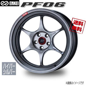 ENKEI PF06 �n�C�p�[�V���o�[ 16�C���` 5H114.3 8J+30 1�{ 75 �Ɣ�4�{�w���ő�������