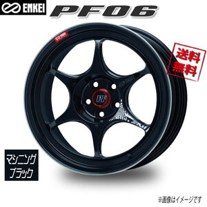 ENKEI PF06 �}�V�j���O�u���b�N 16�C���` 5H114.3 8.5J+35 1�{ 75 �Ɣ�4�{�w���ő�������