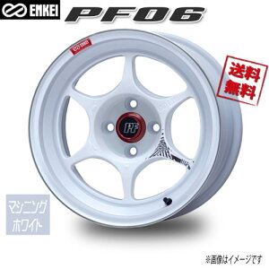 ENKEI PF06 �}�V�j���O�z���C�g 16�C���` 4H100 8.5J+28 1�{ 67 �Ɣ�4�{�w���ő�������