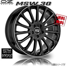 OZレーシング MSW 30 グロスブラックダイヤモンドリップ 17インチ 5H114.3 7.5J+45 4本 業販4本購入で送料無料