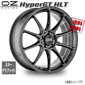 OZレーシング OZ HyperGT HLT スターグラファイト 18インチ 5H112 8J+45 1本 75 業販4本購入で送料無料