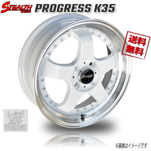 RED LINE CRAFTS STAELTH RACING PROGRESS K36 ���[�V���O�z���C�g�����|���b�V�� 16�C���` 4H100 6J+45 4�{ �Ɣ�4�{�w���ő�������