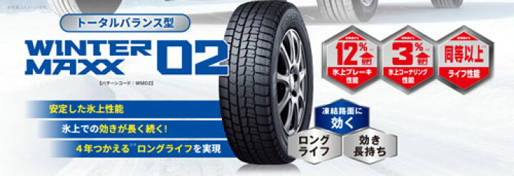 楽天市場】165/80R13 83Q 4本 ダンロップ WINTER MAXX02 ウインター 