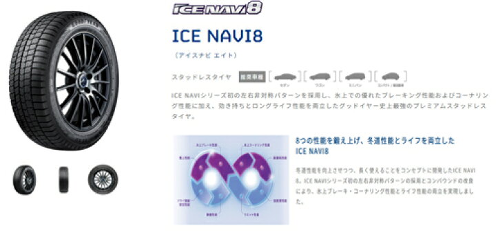 楽天市場】グッドイヤー アイスナビ 8 ICE NAVI 8 245/40R19 98Q 4本 